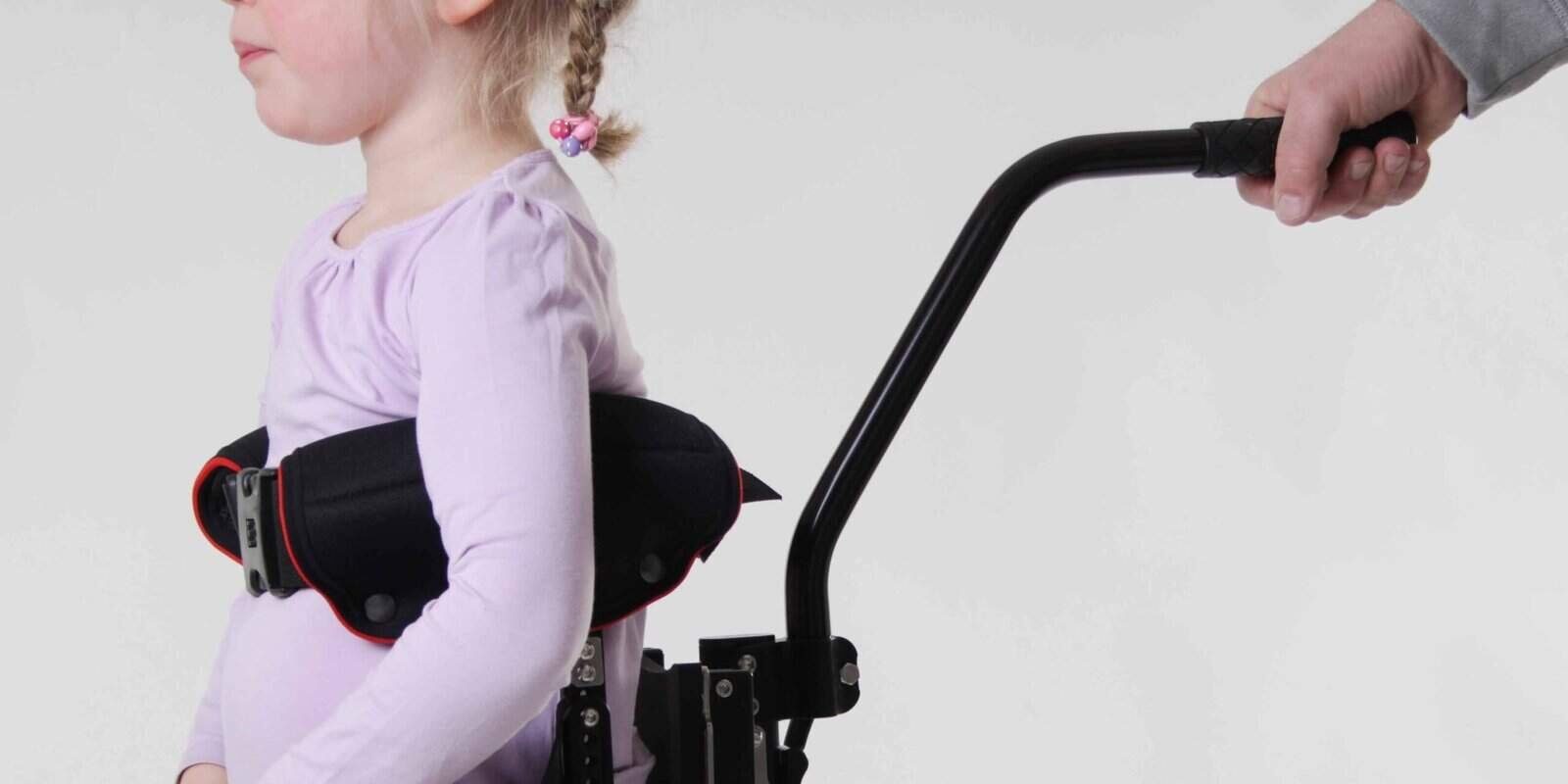 Close-up of the NF-Walker trunk and pelvis support